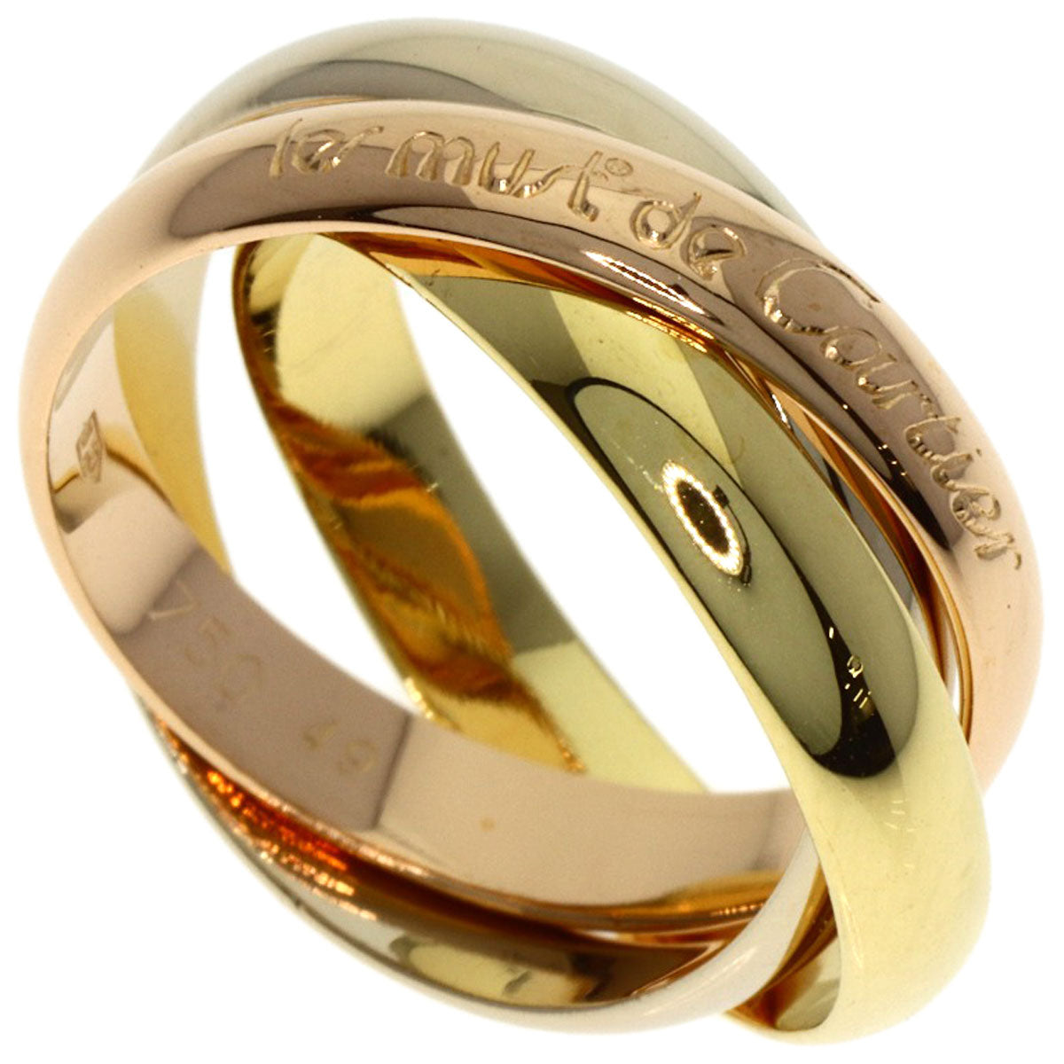 CARTIER Trinity #49 Ring K18 Yellow Gold K18 White GoldLadies [Used]