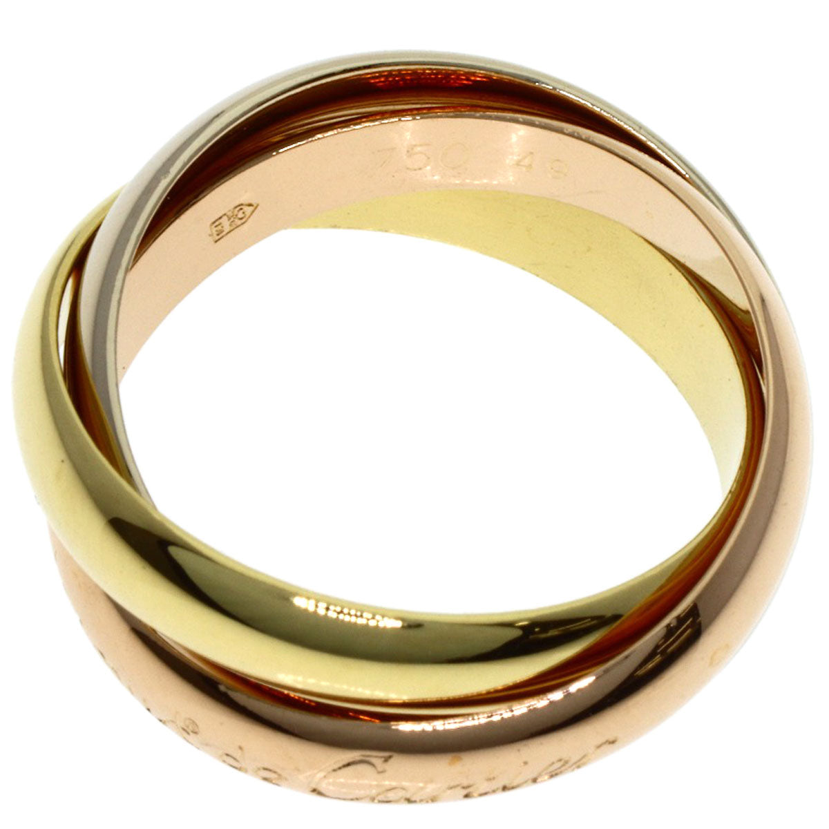 CARTIER Trinity #49 Ring K18 Yellow Gold K18 White GoldLadies [Used]