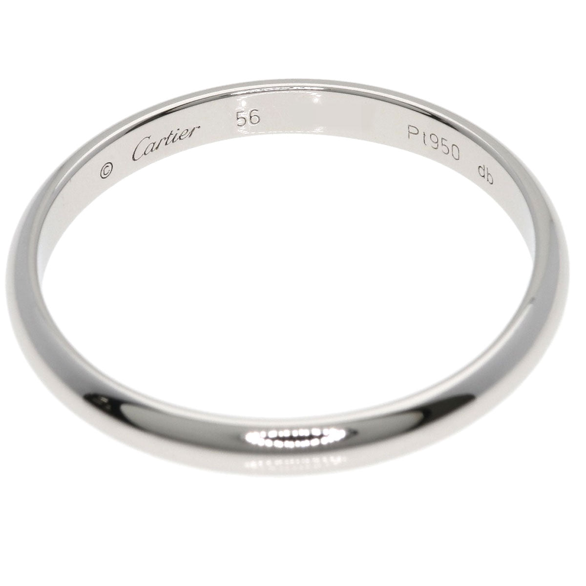 CARTIER Wedding #56 Ring Platinum PT950 Ladies [Used]