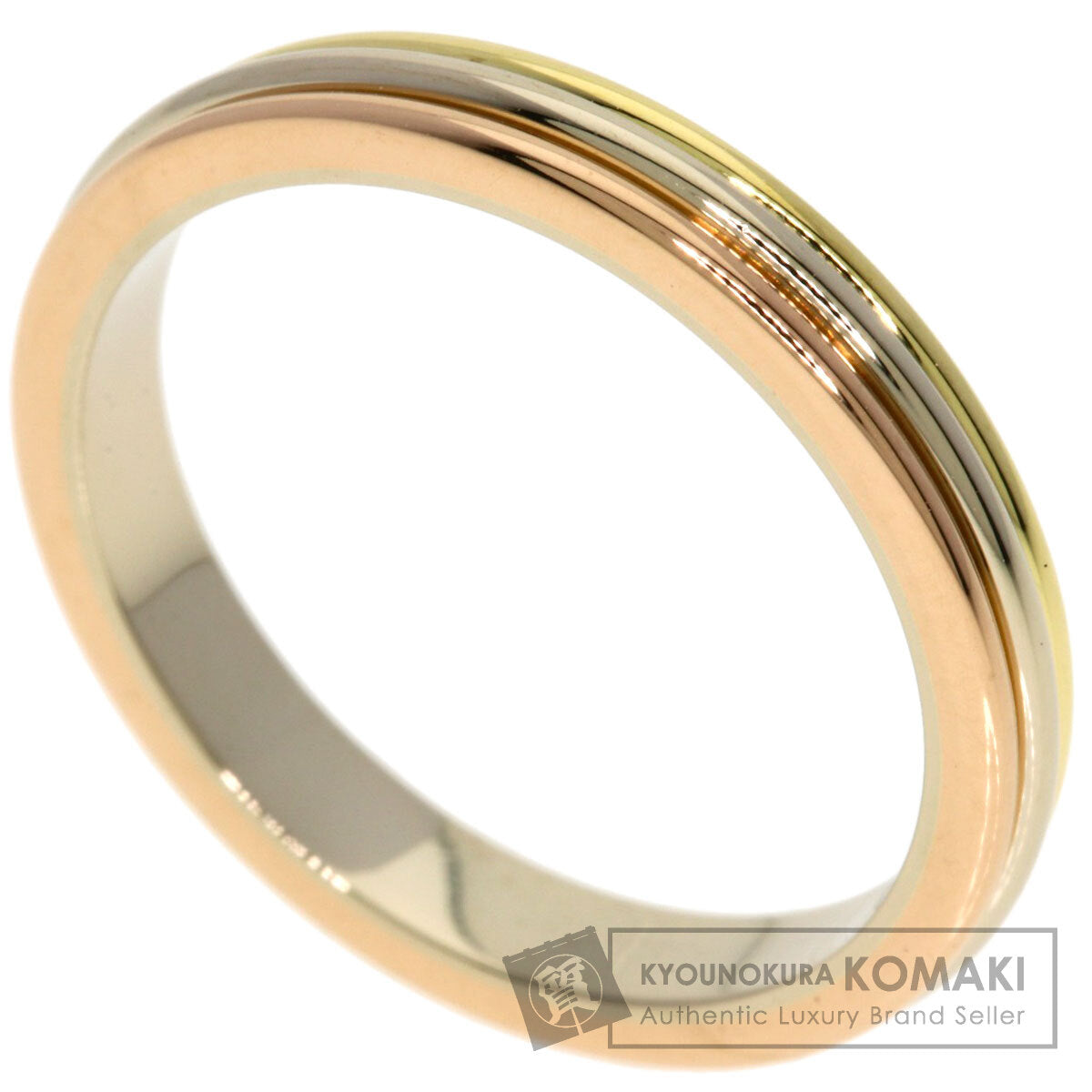 CARTIER Three colors # 53 Ring K18 Yellow Gold 18K Pink GoldLadies [Used]