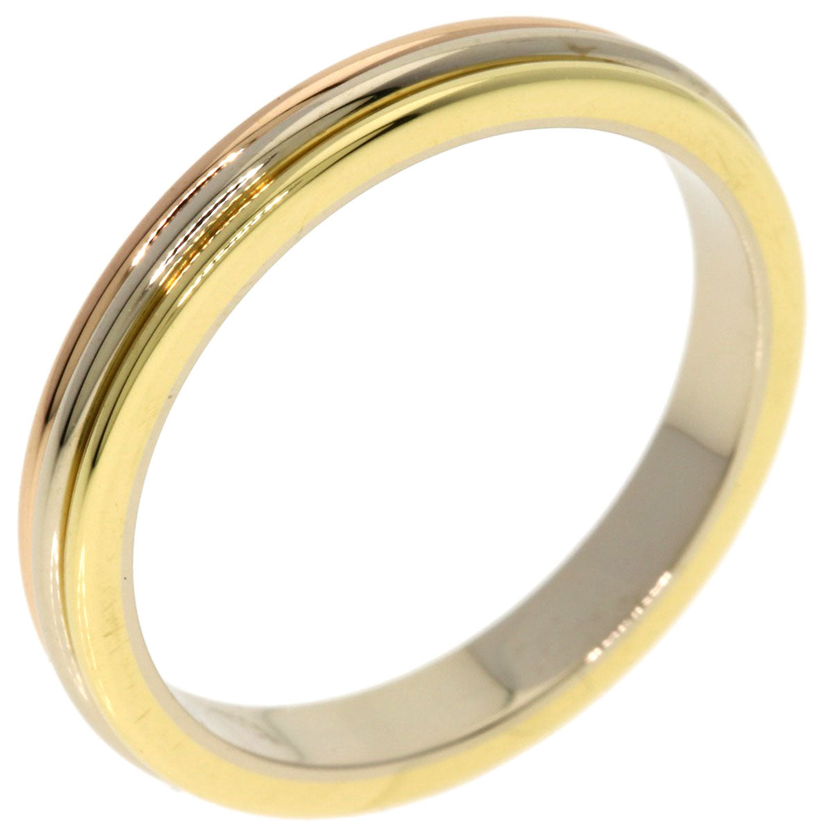 CARTIER Three colors # 53 Ring K18 Yellow Gold 18K Pink GoldLadies [Used]
