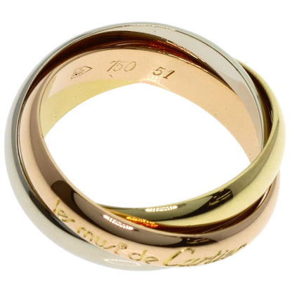 CARTIER Trinity #51 Ring K18 Yellow Gold K18 White GoldLadies [Used]