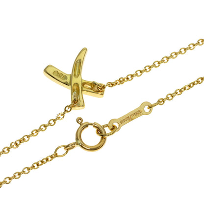 TIFFANY&Co. kiss Necklace K18 Yellow Gold Ladies [Used]