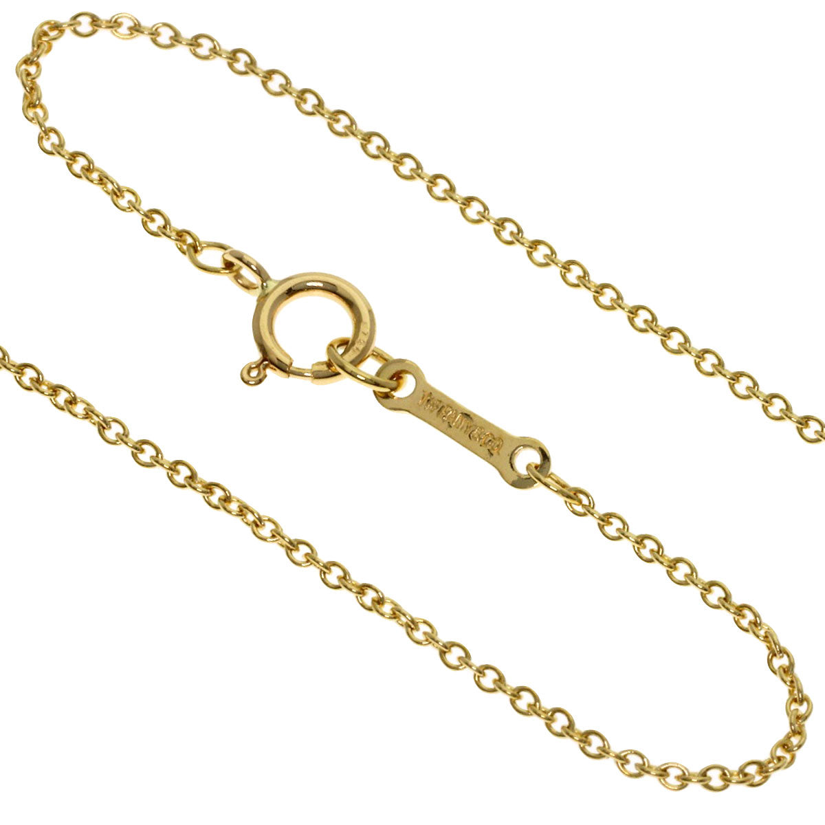 TIFFANY&Co. kiss Necklace K18 Yellow Gold Ladies [Used]