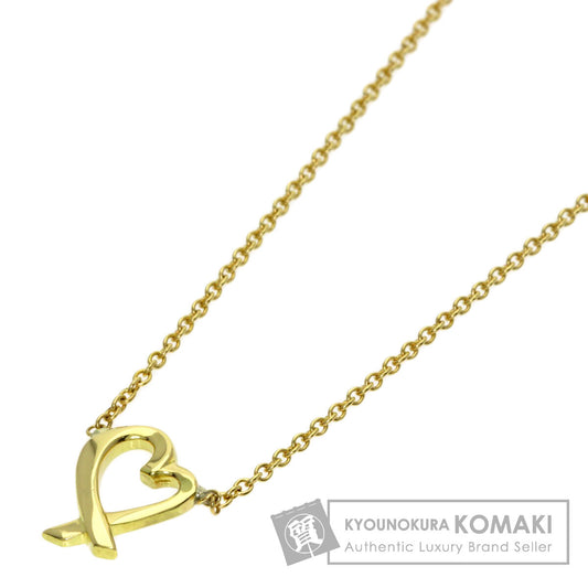 TIFFANY&Co. Loving Heart Mini Necklace K18 Yellow Gold Ladies [Used]