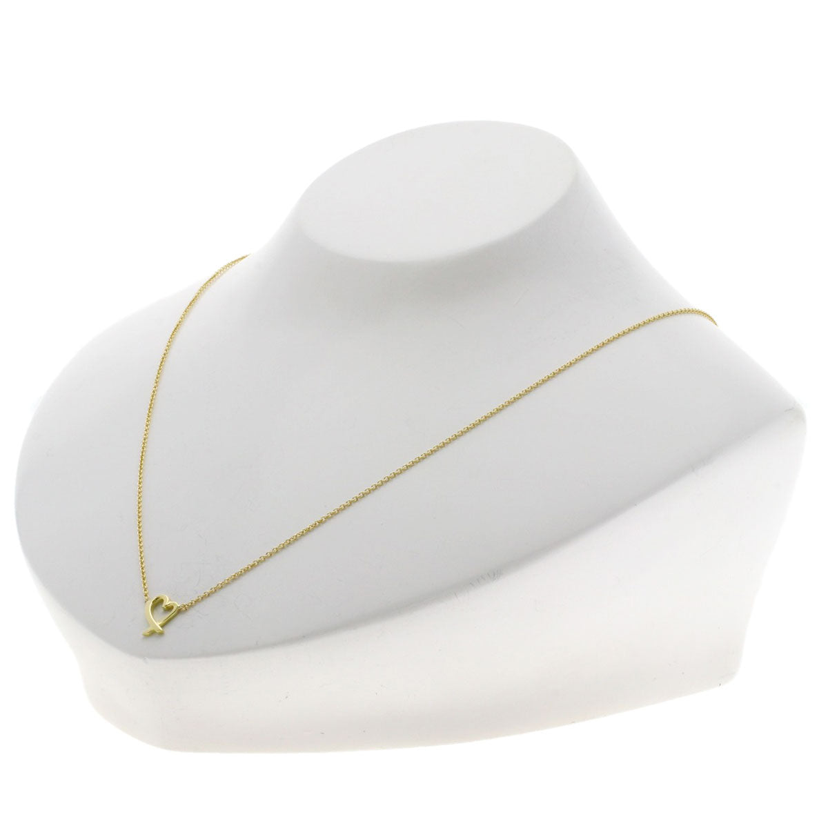 TIFFANY&Co. Loving Heart Mini Necklace K18 Yellow Gold Ladies [Used]