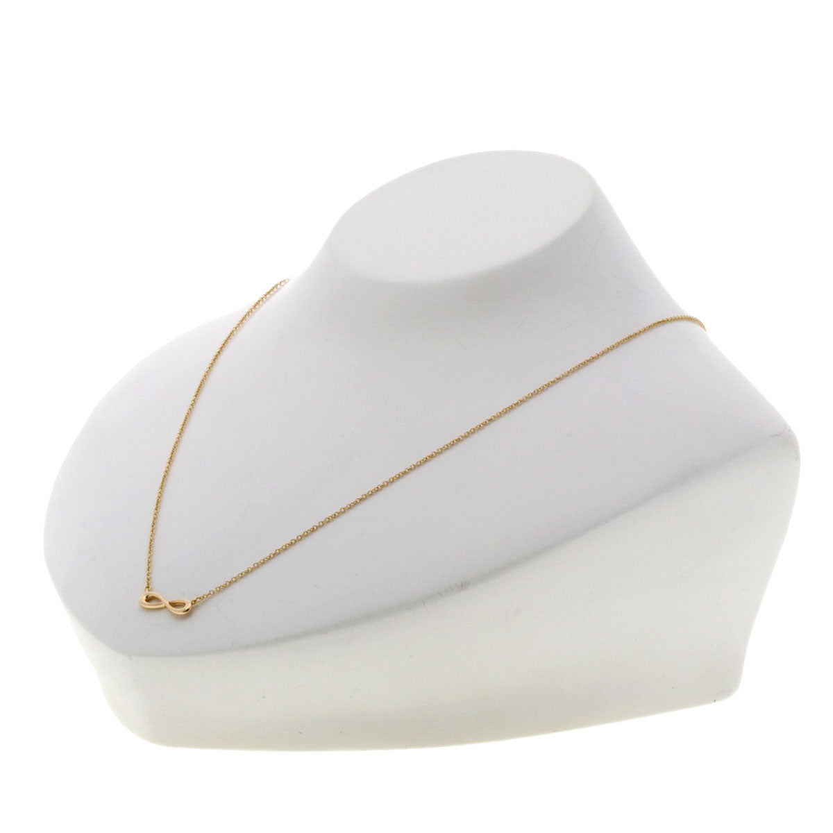 TIFFANY&Co. Infinity Necklace K18 Pink Gold Ladies [Used]