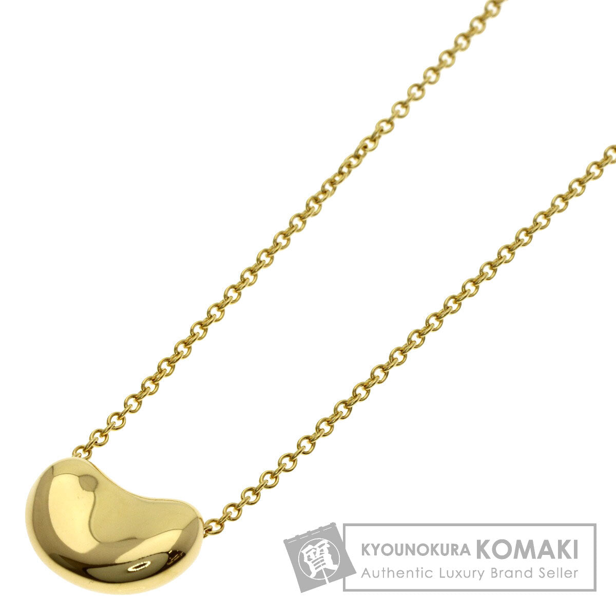 TIFFANY&Co. Bean Necklace K18 Yellow Gold Ladies [Used]