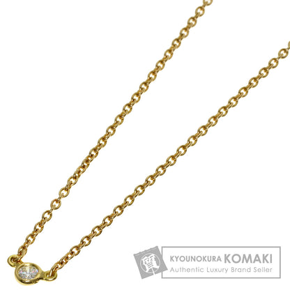 TIFFANY&Co. By The Yard 1P Diamond Necklace K18 Yellow Gold Ladies [Used]