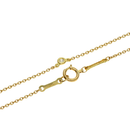 TIFFANY&Co. By The Yard 1P Diamond Necklace K18 Yellow Gold Ladies [Used]