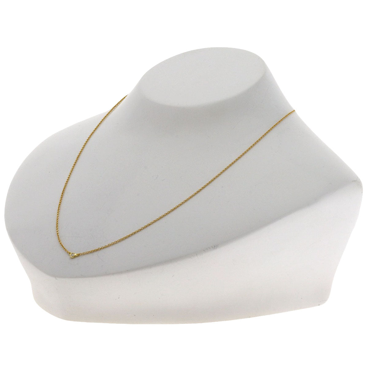 TIFFANY&Co. By The Yard 1P Diamond Necklace K18 Yellow Gold Ladies [Used]