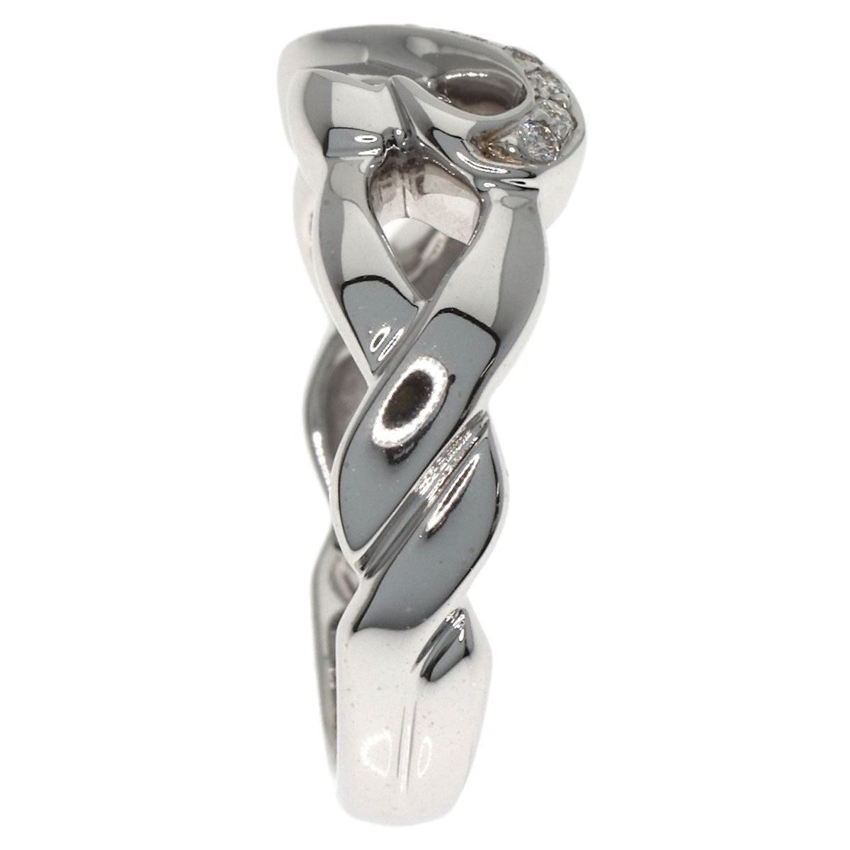 TIFFANY&Co. Loving Heart Diamond Ring K18 White Gold Ladies [Used]