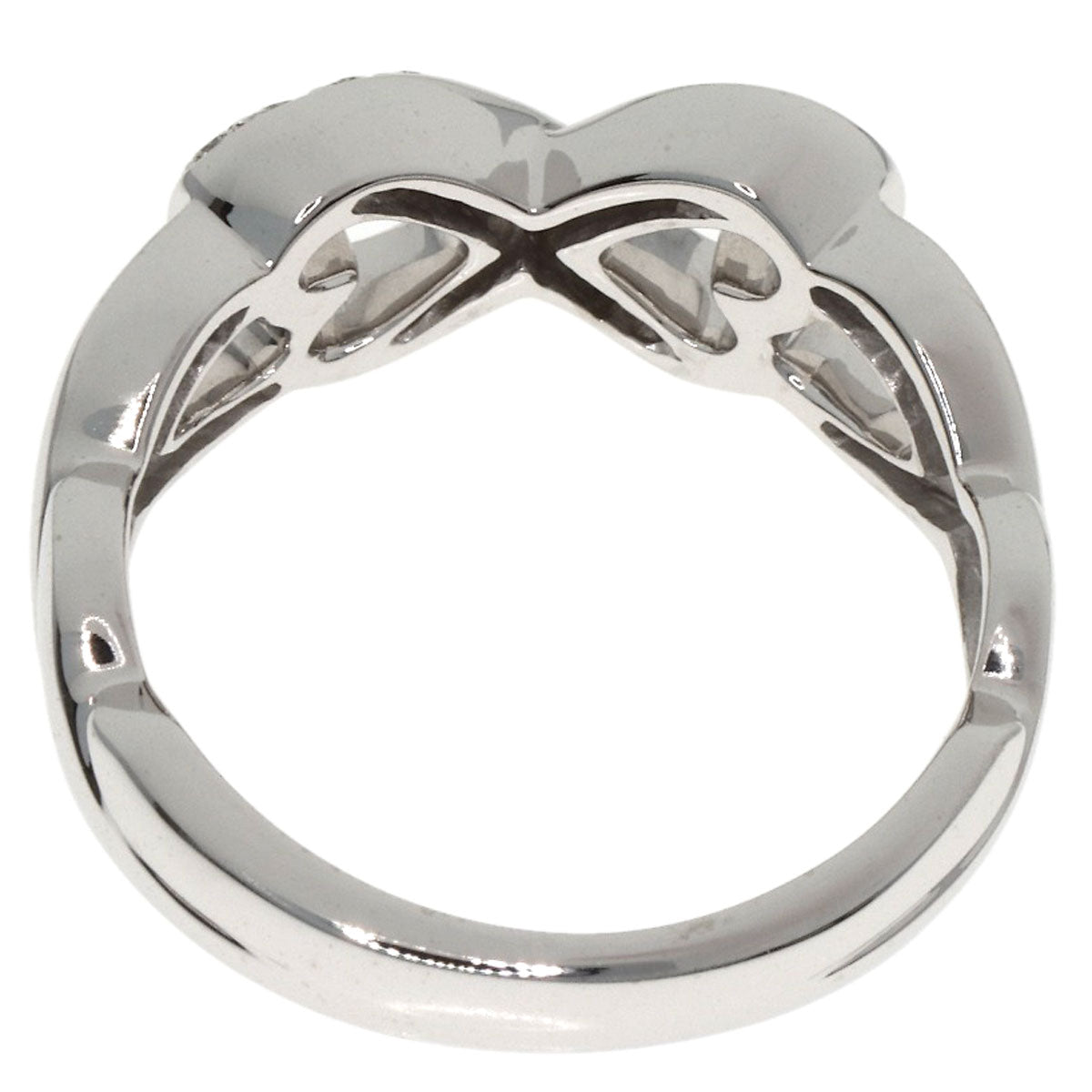 TIFFANY&Co. Loving Heart Diamond Ring K18 White Gold Ladies [Used]