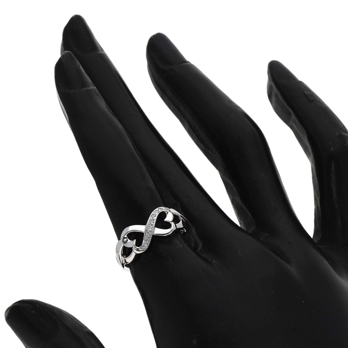 TIFFANY&Co. Loving Heart Diamond Ring K18 White Gold Ladies [Used]