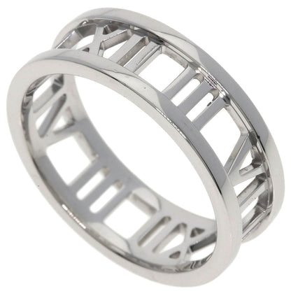 TIFFANY&Co. Atlas open Ring K18 White Gold Ladies [Used]