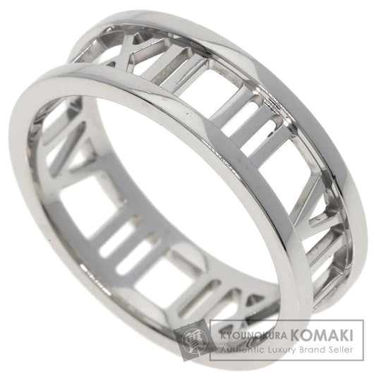 TIFFANY&Co. Atlas open Ring K18 White Gold Ladies [Used]