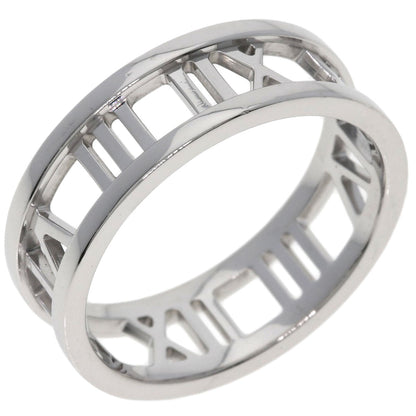 TIFFANY&Co. Atlas open Ring K18 White Gold Ladies [Used]