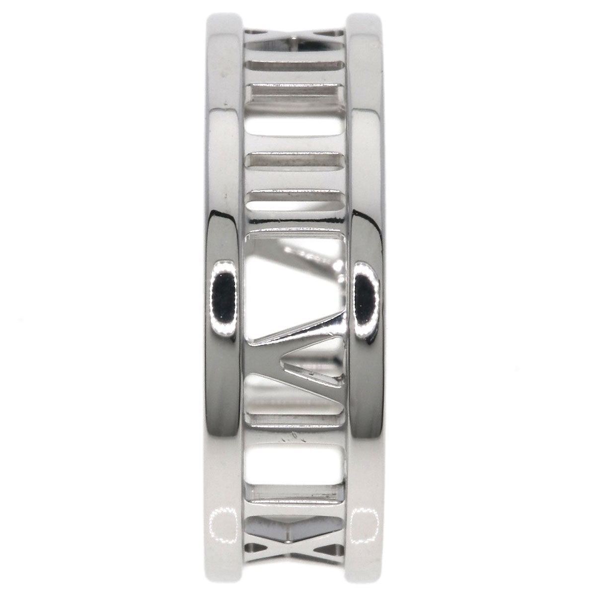 TIFFANY&Co. Atlas open Ring K18 White Gold Ladies [Used]