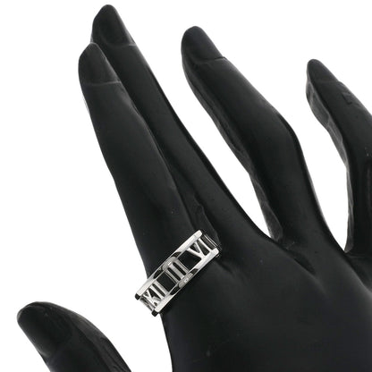 TIFFANY&Co. Atlas open Ring K18 White Gold Ladies [Used]