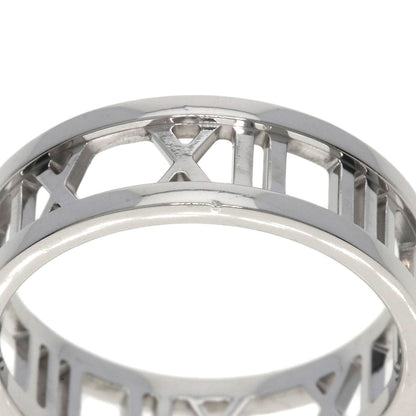 TIFFANY&Co. Atlas open Ring K18 White Gold Ladies [Used]