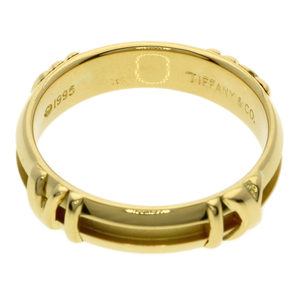 TIFFANY&Co. Atlas Ring K18 Yellow Gold Ladies [Used]