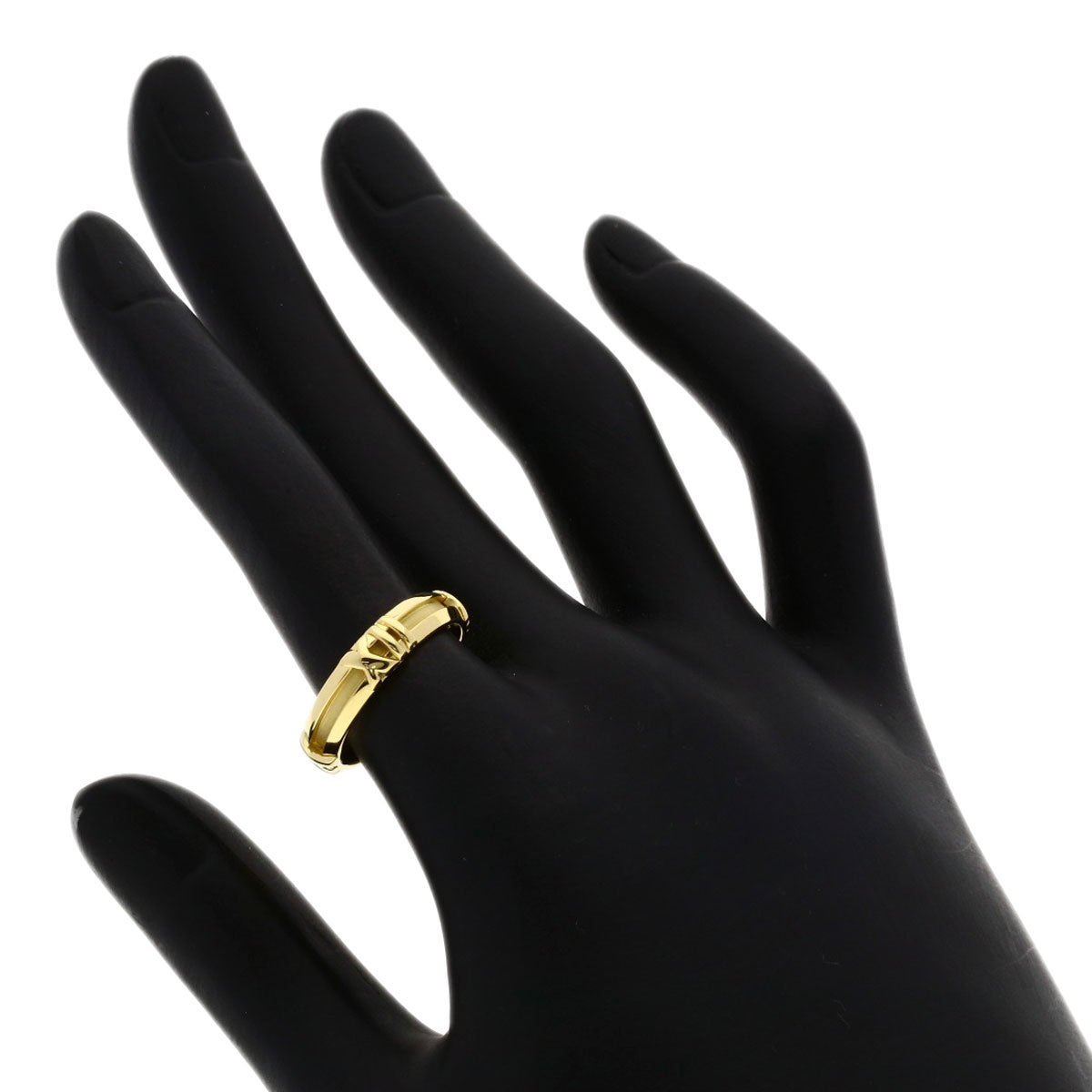TIFFANY&Co. Atlas Ring K18 Yellow Gold Ladies [Used]