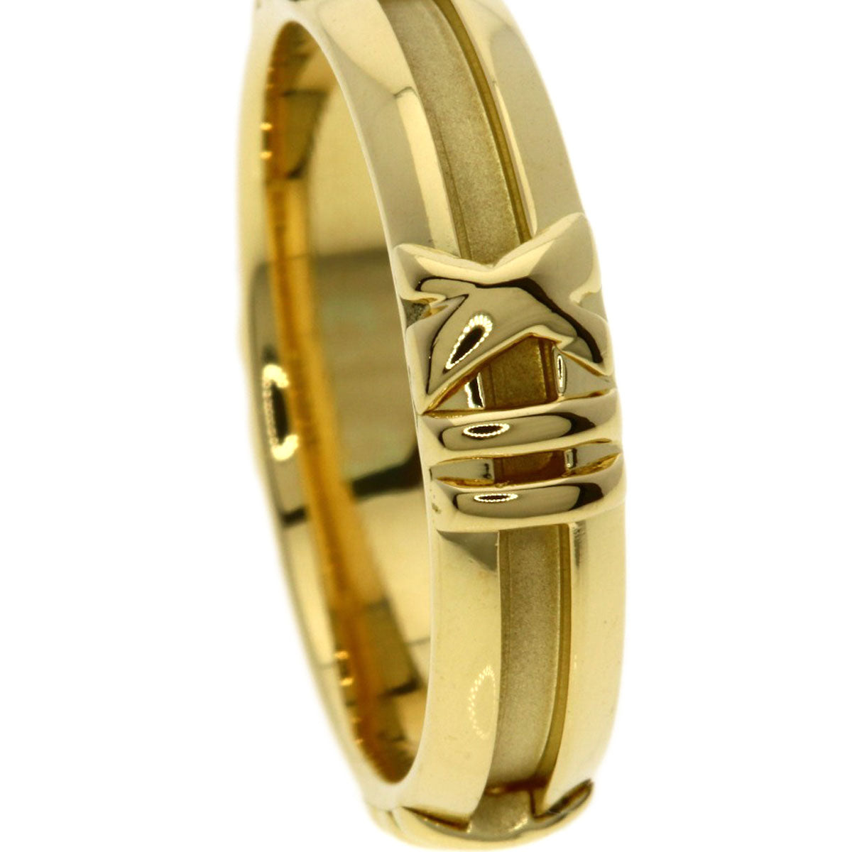 TIFFANY&Co. Atlas Ring K18 Yellow Gold Ladies [Used]