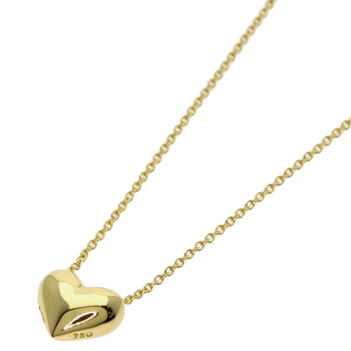 TIFFANY&Co. Pintide Heart Necklace K18 Yellow Gold Ladies [Used]