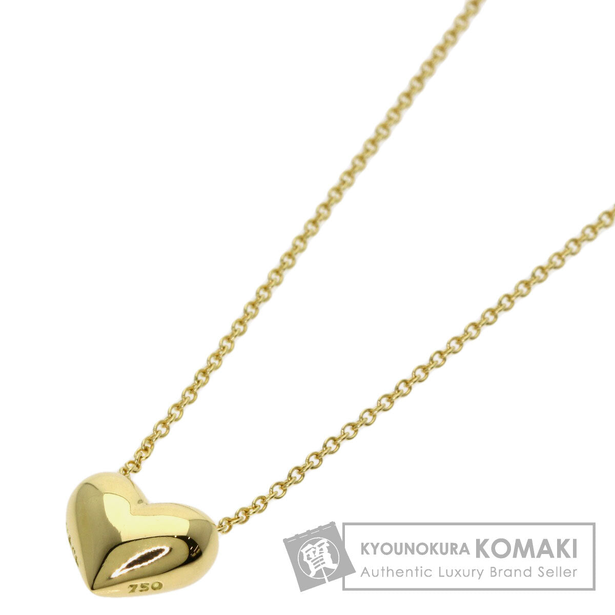 TIFFANY&Co. Pintide Heart Necklace K18 Yellow Gold Ladies [Used]