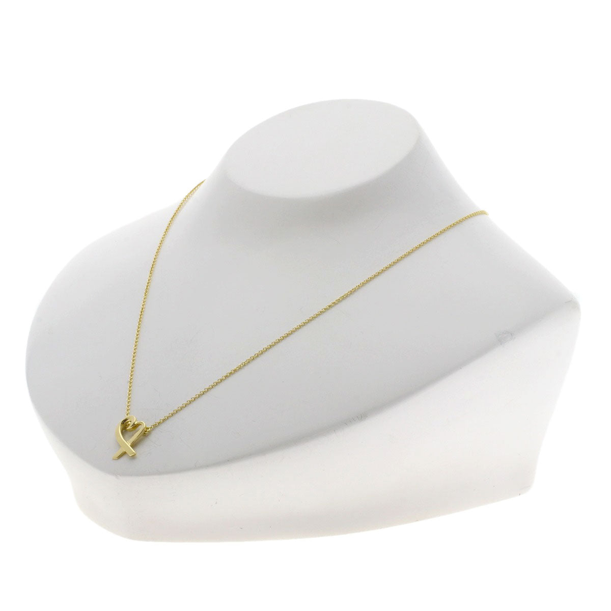 TIFFANY&Co. Loving heart Necklace K18 Yellow Gold Ladies [Used]