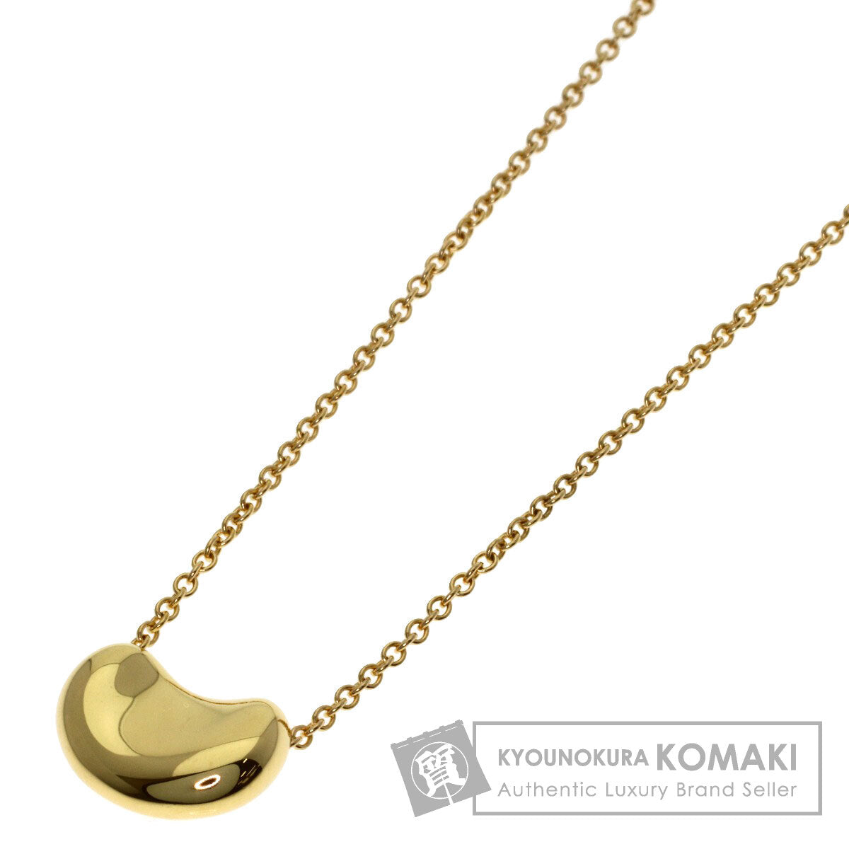 TIFFANY&Co. Bean Necklace K18 Yellow Gold Ladies [Used]