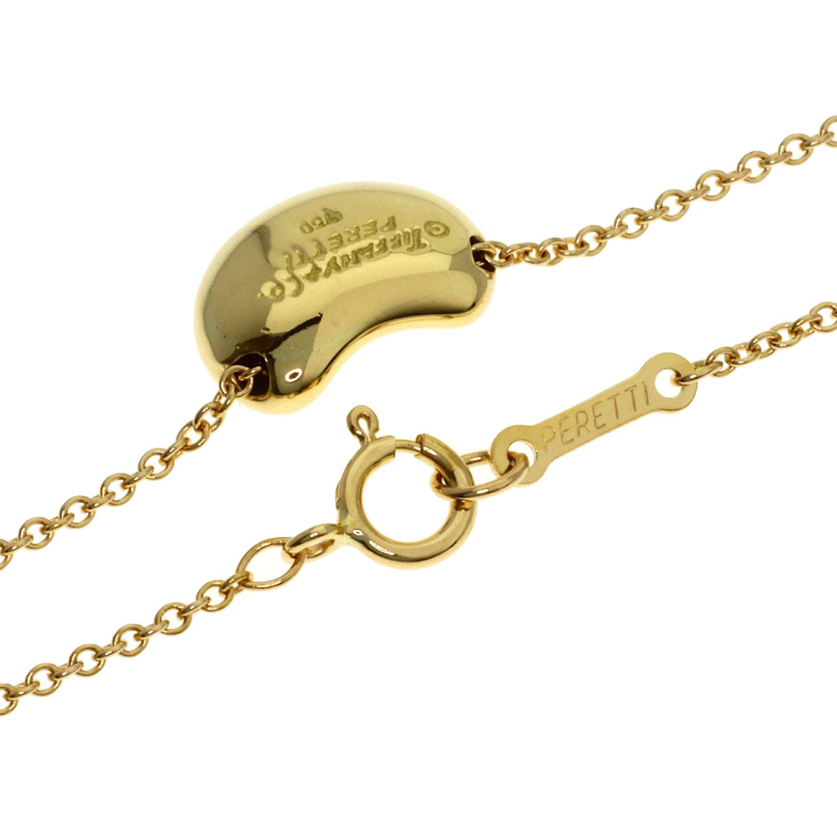 TIFFANY&Co. Bean Necklace K18 Yellow Gold Ladies [Used]