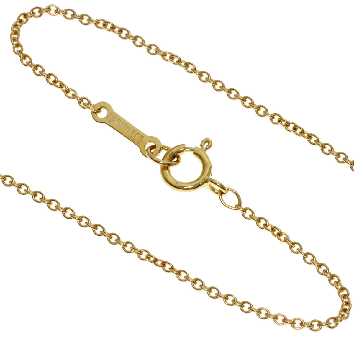 TIFFANY&Co. Bean Necklace K18 Yellow Gold Ladies [Used]