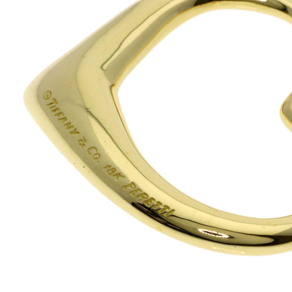 TIFFANY&Co. Open Heart Medium Long Necklace K18 Yellow Gold Ladies [Used]
