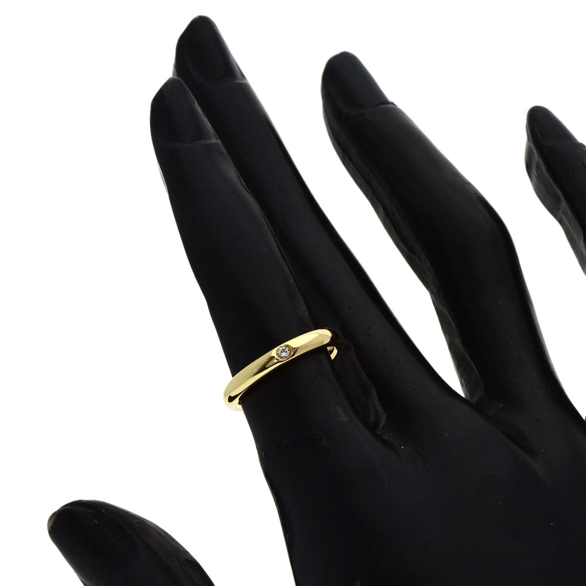 TIFFANY&Co. Wedding 1P Diamond Ring K18 Yellow Gold Ladies [Used]