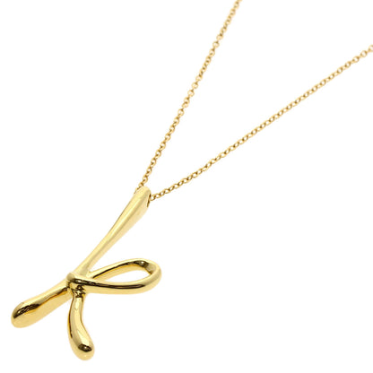 TIFFANY&Co. Initial K Medium Necklace K18 Yellow Gold Ladies [Used]