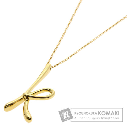 TIFFANY&Co. Initial K Medium Necklace K18 Yellow Gold Ladies [Used]