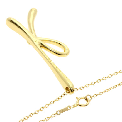 TIFFANY&Co. Initial K Medium Necklace K18 Yellow Gold Ladies [Used]