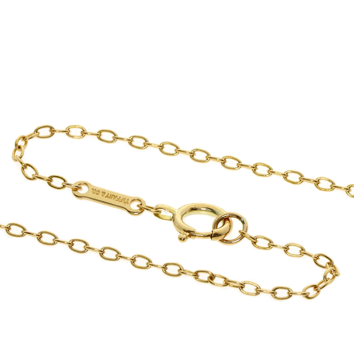 TIFFANY&Co. Initial K Medium Necklace K18 Yellow Gold Ladies [Used]