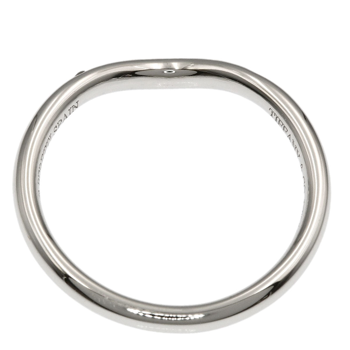 TIFFANY&Co. Curved band Diamond Ring Platinum PT950 Ladies [Used]