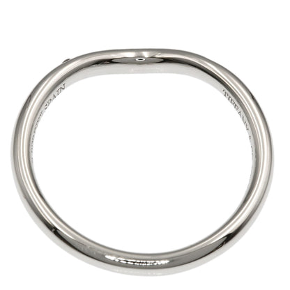 TIFFANY&Co. Curved band Diamond Ring Platinum PT950 Ladies [Used]