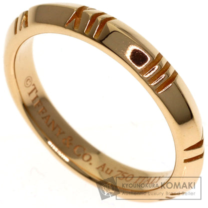 TIFFANY&Co. Atlas X Closed Narrow Ring K18 Pink Gold Ladies [Used]