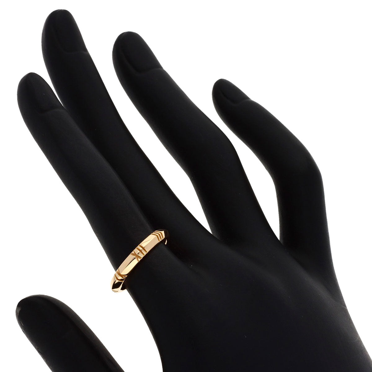 TIFFANY&Co. Atlas X Closed Narrow Ring K18 Pink Gold Ladies [Used]