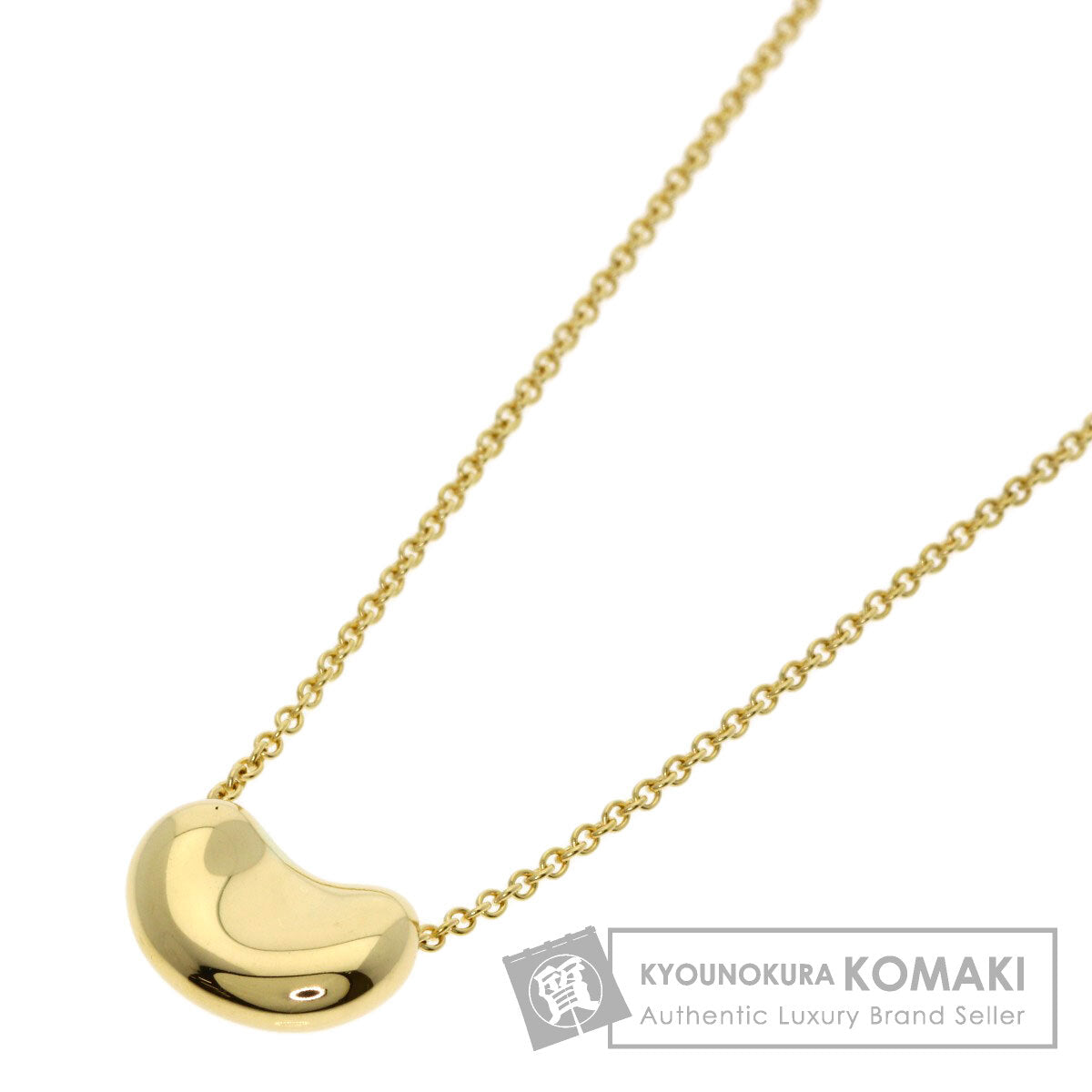 TIFFANY&Co. Bean Necklace K18 Yellow Gold Ladies [Used]
