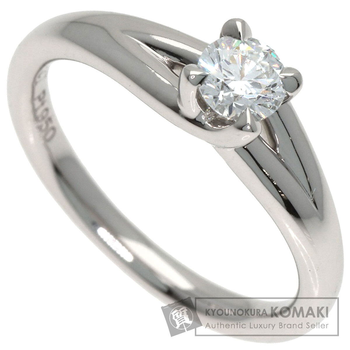 Chaumet Lien Solitaire Diamond Ring Platinum PT950 Ladies [Used]