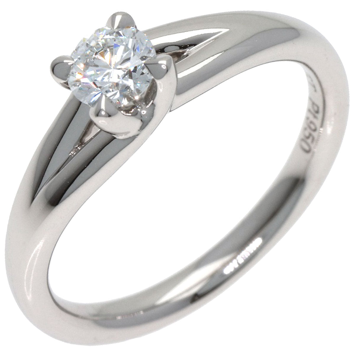 Chaumet Lien Solitaire Diamond Ring Platinum PT950 Ladies [Used]