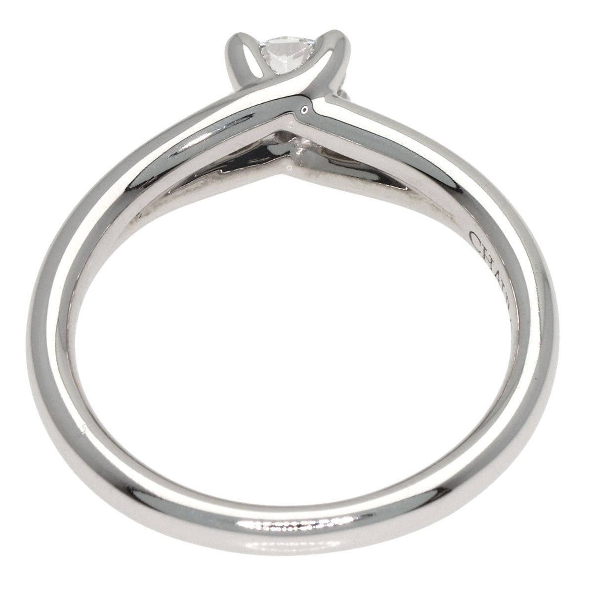 Chaumet Lien Solitaire Diamond Ring Platinum PT950 Ladies [Used]