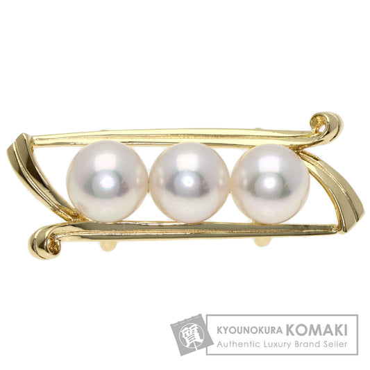 ミキモト アコヤパール 真珠 帯留め K14イエローゴールド レディース 【中古】【MIKIMOTO】
