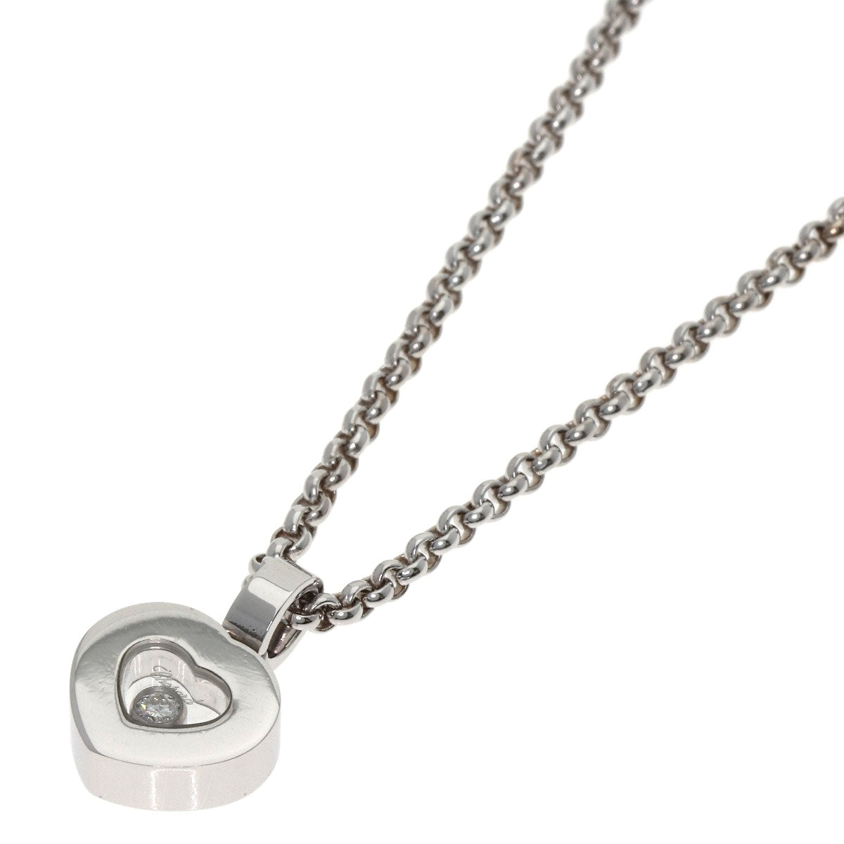 Chopard Happy diamond Necklace K18 White Gold Ladies [Used]