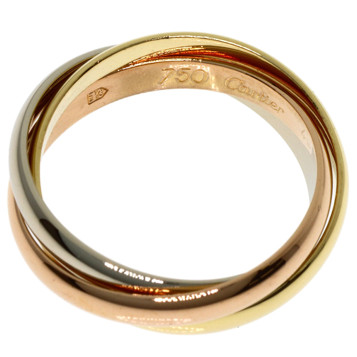 CARTIER Trinity SM #49 Ring K18 Yellow Gold K18 White GoldLadies [Used]